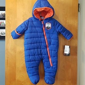 One piece bunting snowsuit